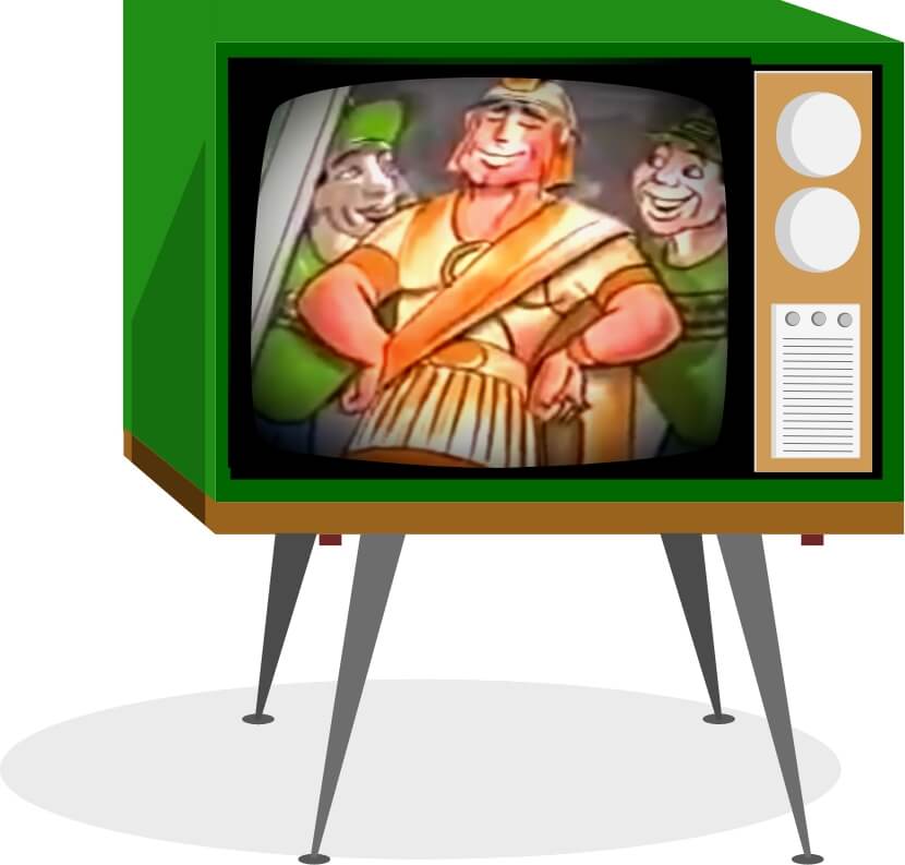 vintage green tv mobile