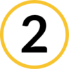 number 2 yellow outline number 2 yellow outline